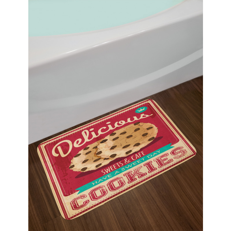 Chocolate Chip on a Poster Bath Mat