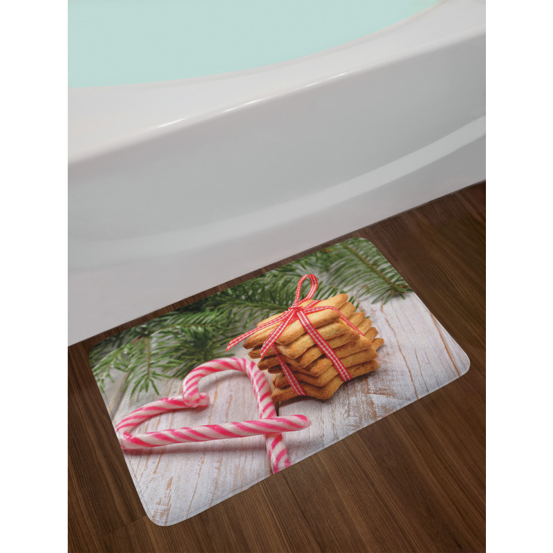 Bundles of Biscuits Tied Bath Mat