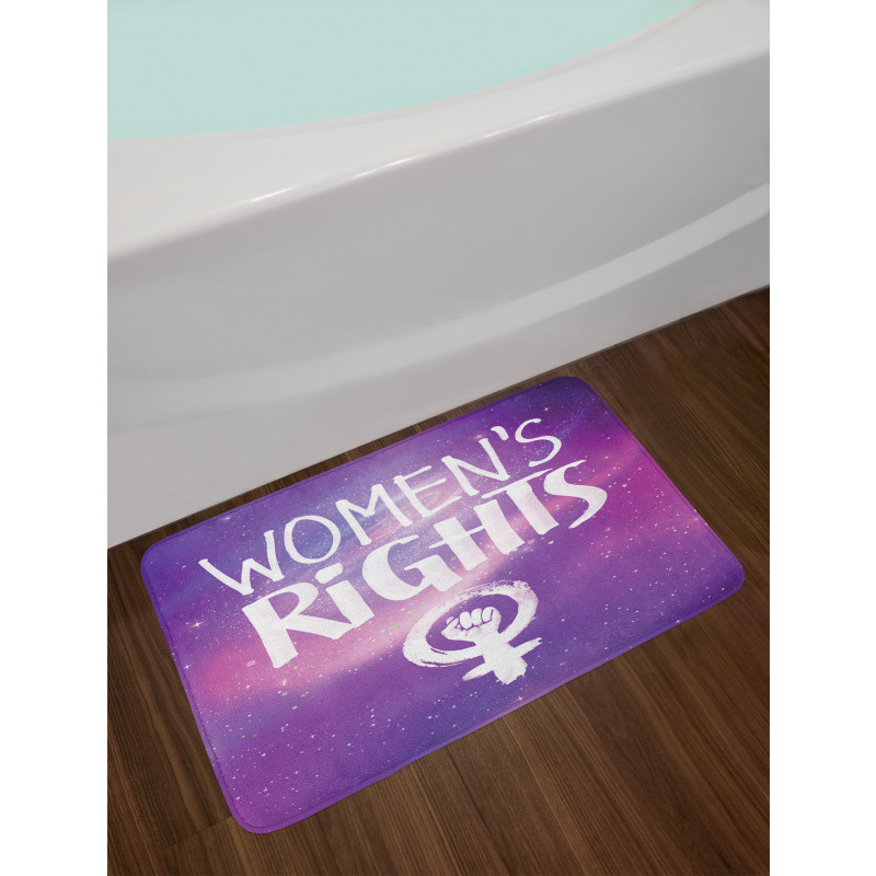 Womens Rights and Fist Bath Mat