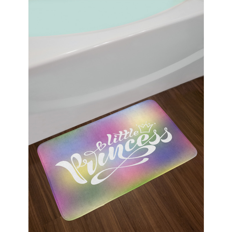 Writing with a Crown Bath Mat