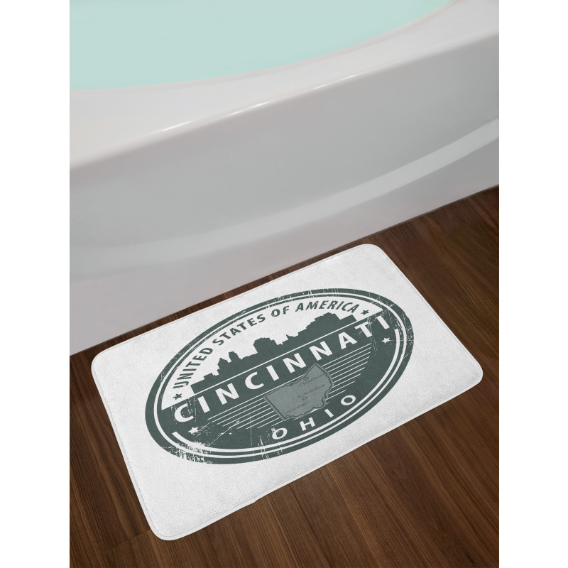 Aged America Emblem Ohio Bath Mat