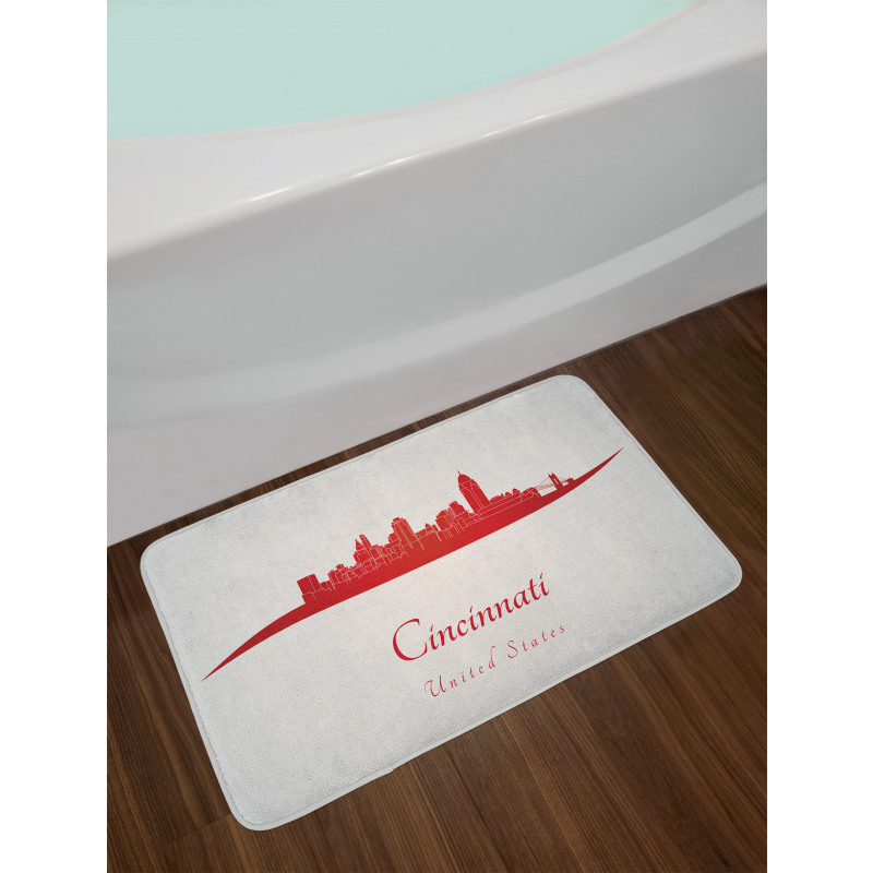 United States Busy City Bath Mat