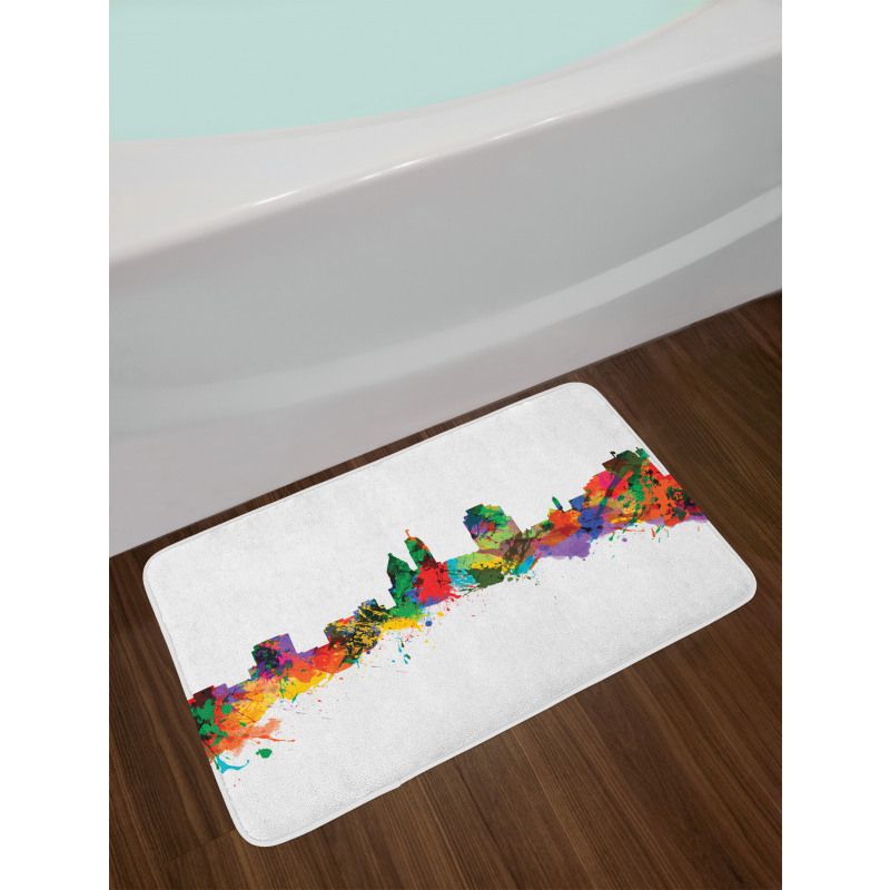 Strokes of a Paintbrush Bath Mat