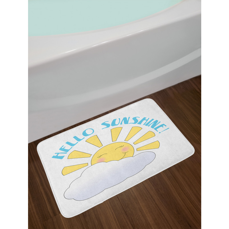 Morning Rising Sun Bath Mat