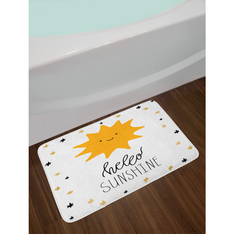 Nursery Typography Bath Mat