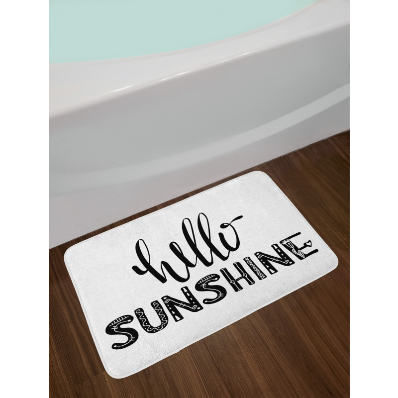 Warm Season Words Bath Mat