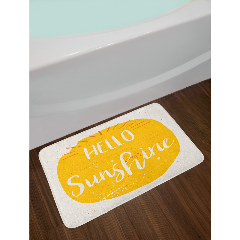 Words Summer Season Bath Mat