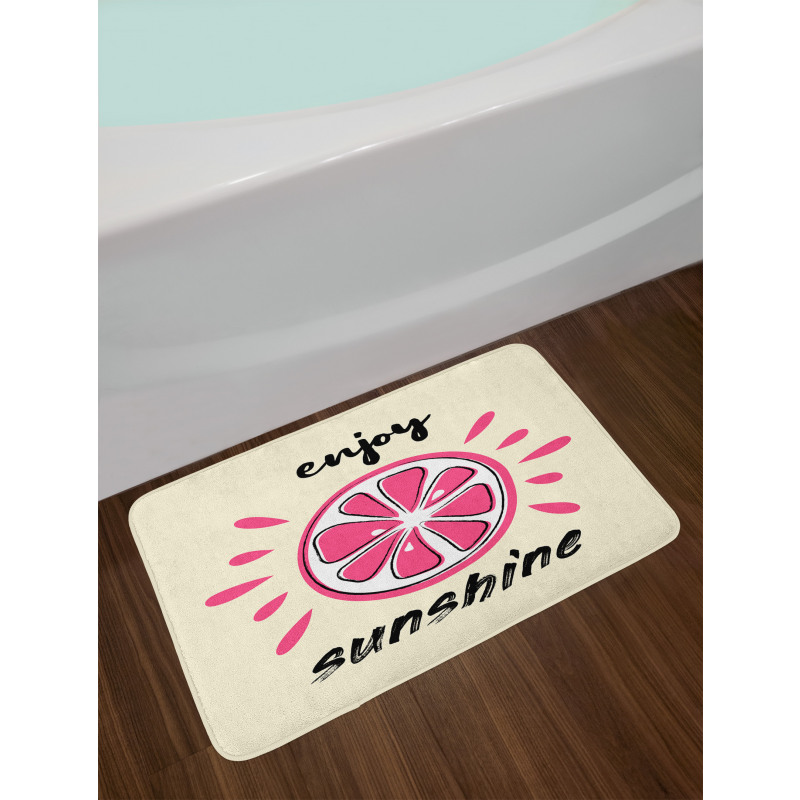 Vacation Retro Words Bath Mat