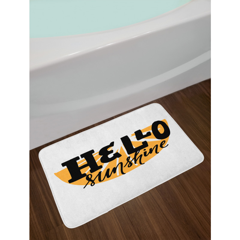 Funny Hand Lettering Bath Mat