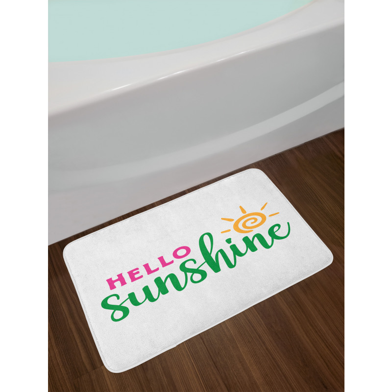 Minimalist Words Bath Mat