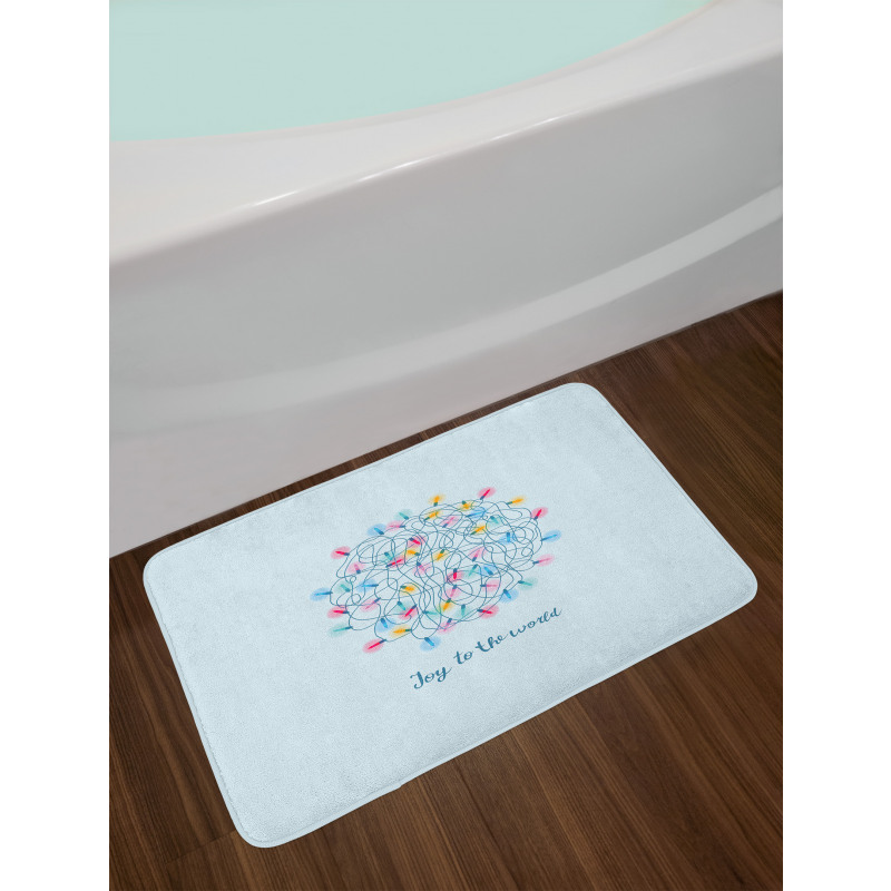 Joy to the World Wording Bath Mat