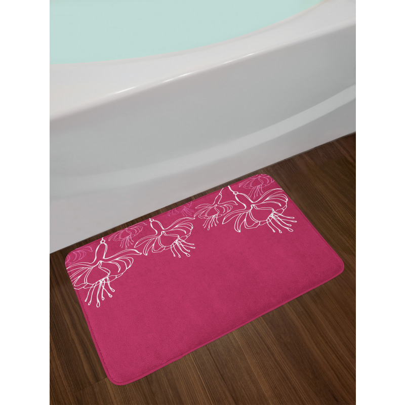 Floral Summer Time Blossoms Bath Mat