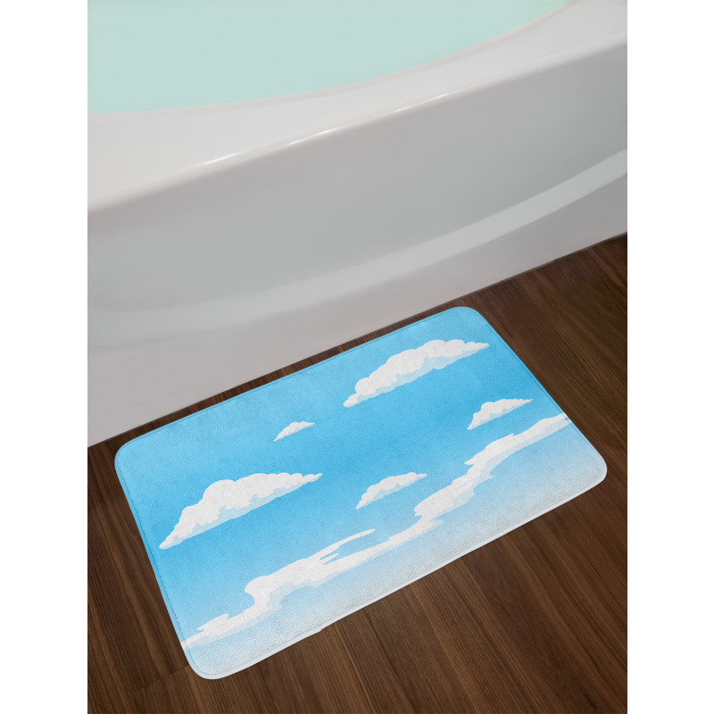 Summer Season Weather Pattern Bath Mat