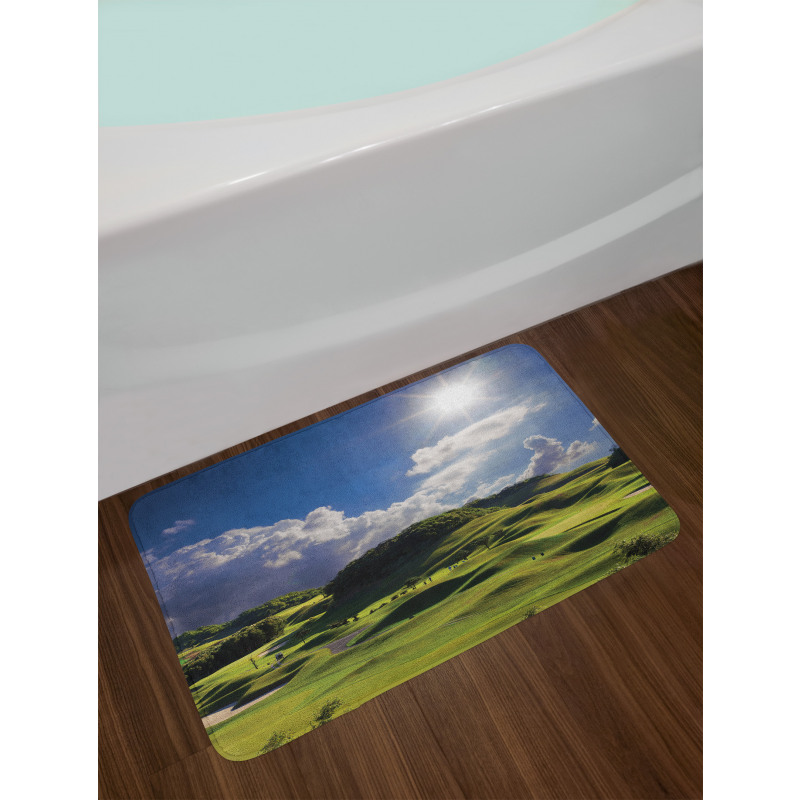 Summer Pasture Grassy Hills Bath Mat