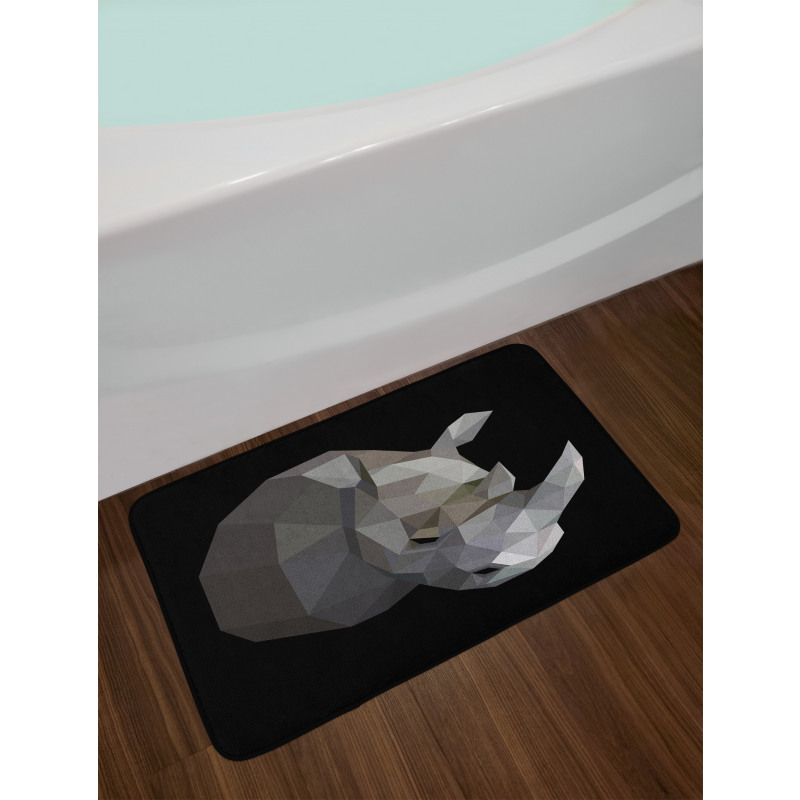 Animal with an Angular Design Bath Mat