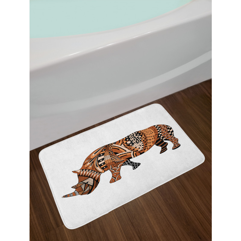 Assortment of Motifs Bath Mat