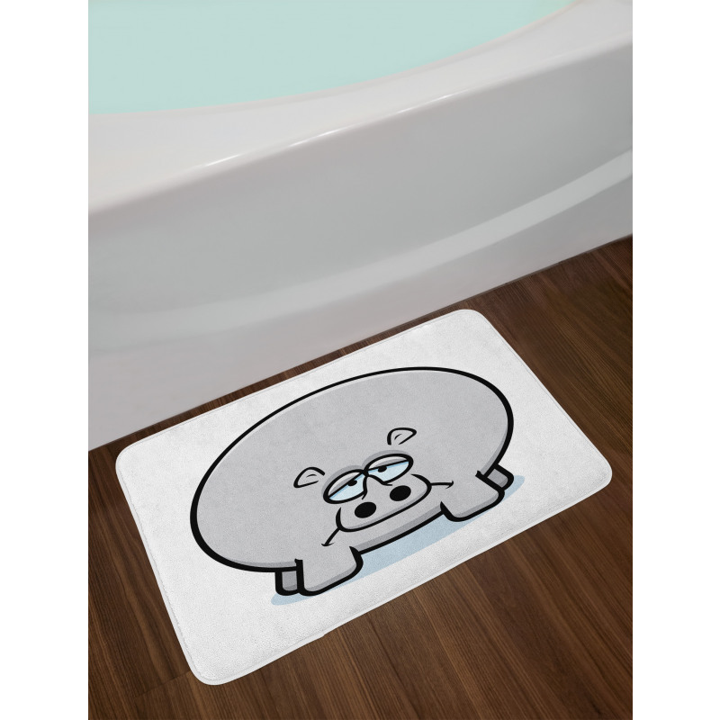 Animal with Sad Expression Bath Mat