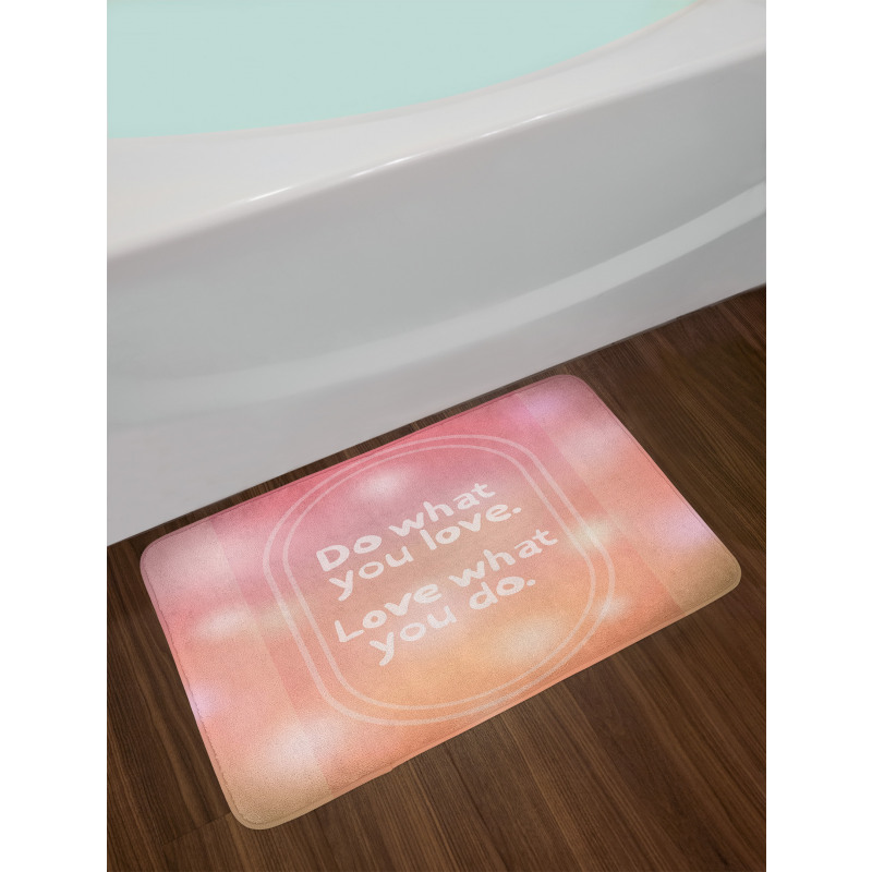 Pastel Colored Bokeh Effect Bath Mat