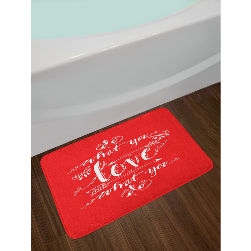 Freehand Sketch Elements Bath Mat