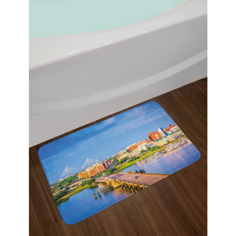 Spring Morning Scene Bath Mat