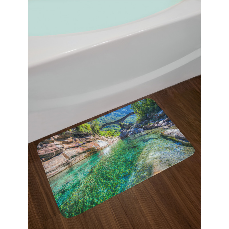 Double Arched Bridge Bath Mat