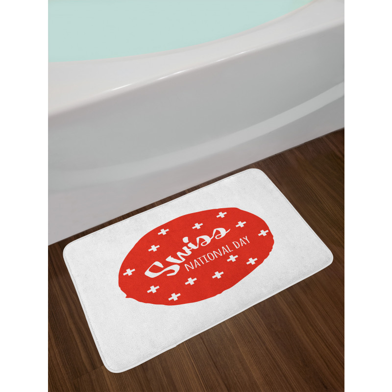 National Day Monochrome Bath Mat