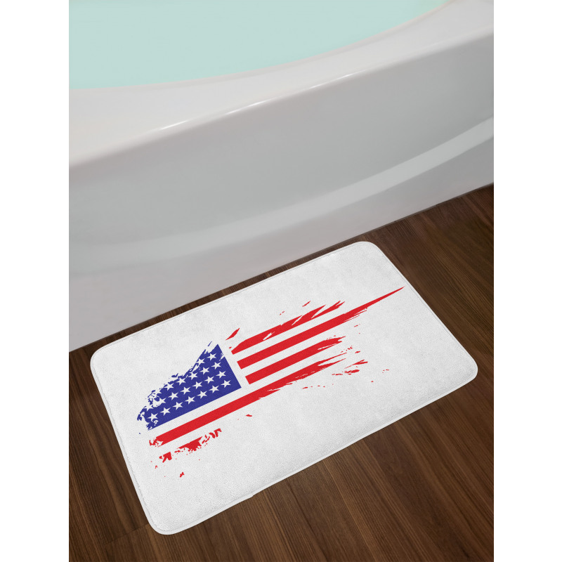 Grunge Flag Freedom Duty Bath Mat