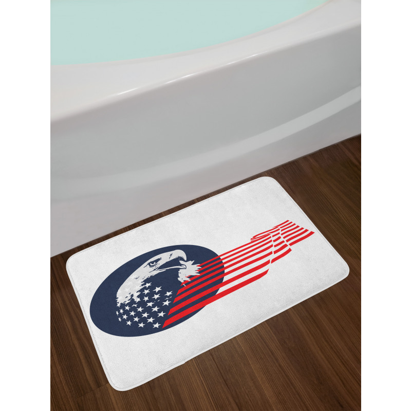 Eagle with Stars Stripes Bath Mat