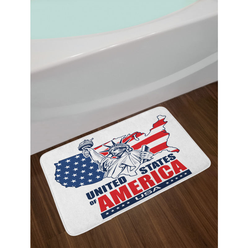 Liberty NYC USA Bath Mat