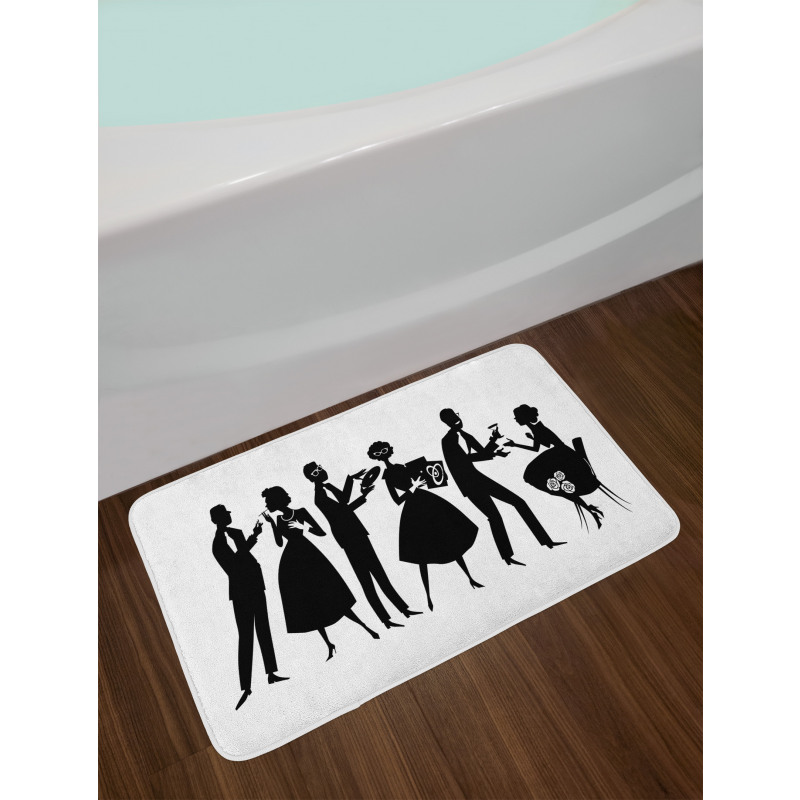 50s Party People Bath Mat