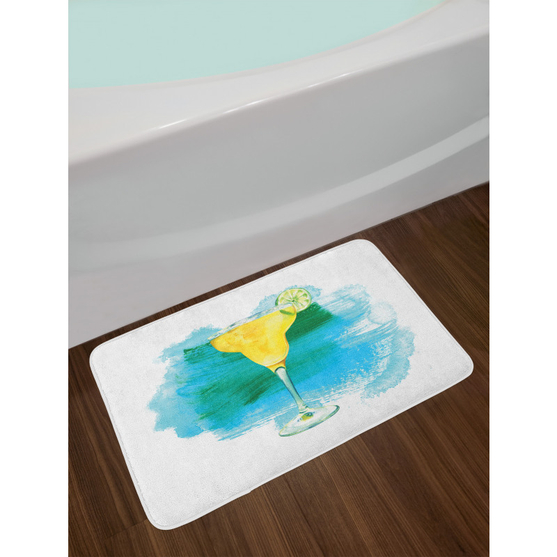 Watercolor Margarita Bath Mat