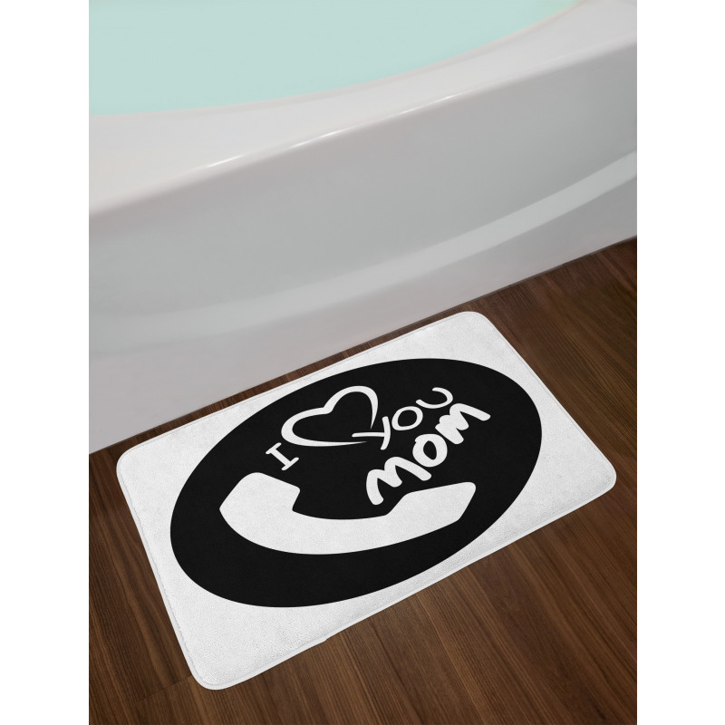 Family Values Theme Phone Bath Mat