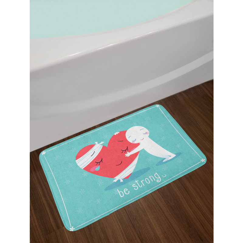 Giving Hug Cheer a Friend Bath Mat