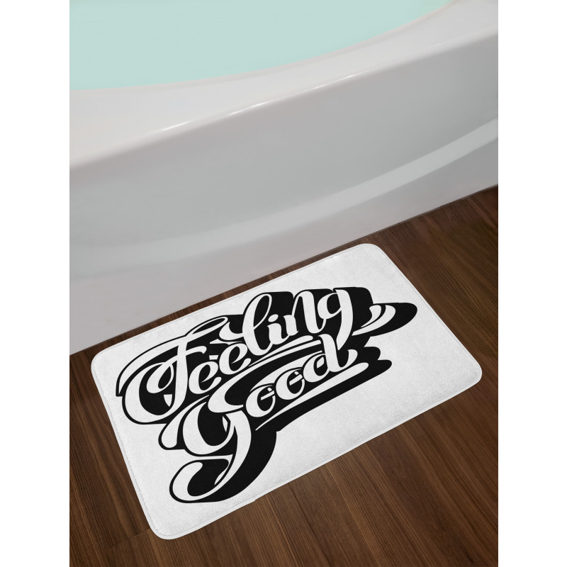 Vintage Hipster Bath Mat