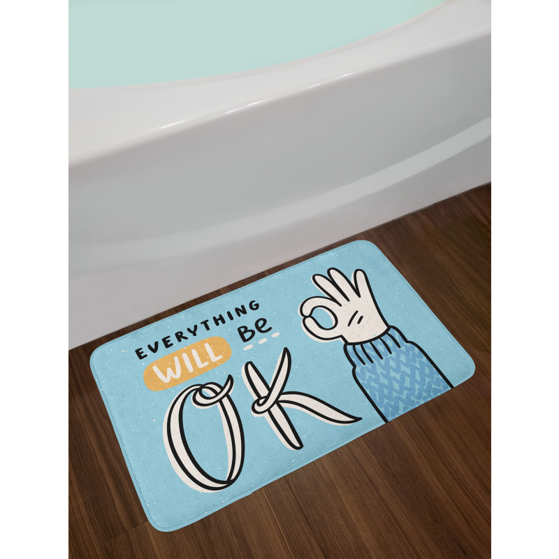 Everything Will Be Okey Hand Bath Mat