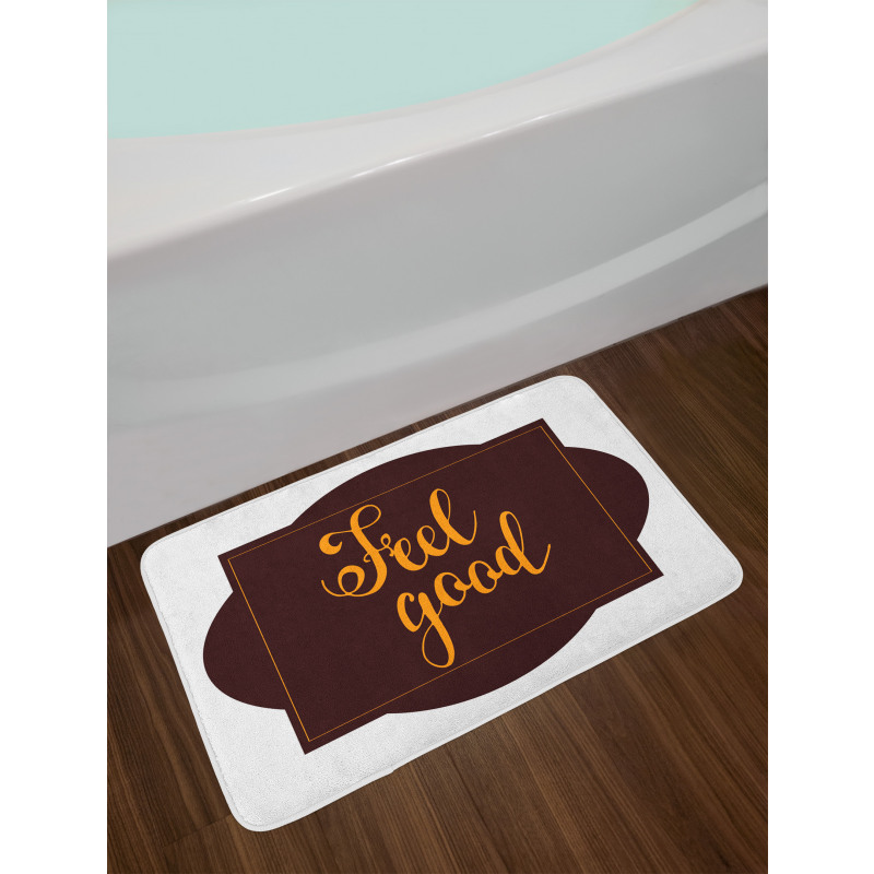 Optimist Words Geometric Bath Mat