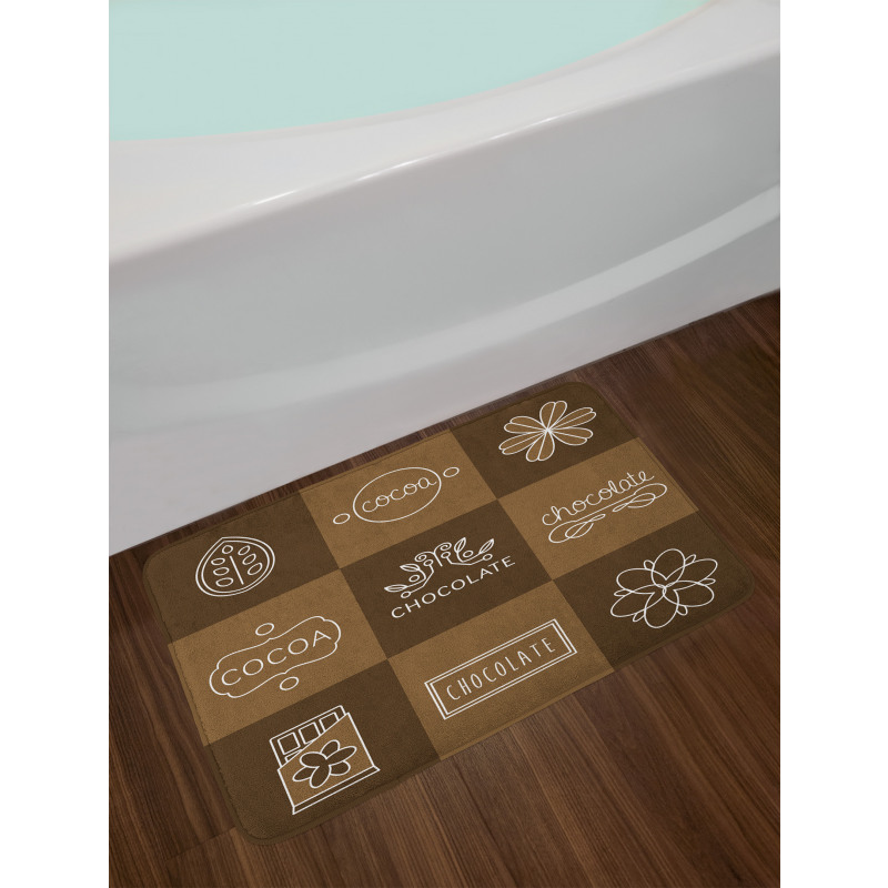 Cocoa Chocolate Bath Mat