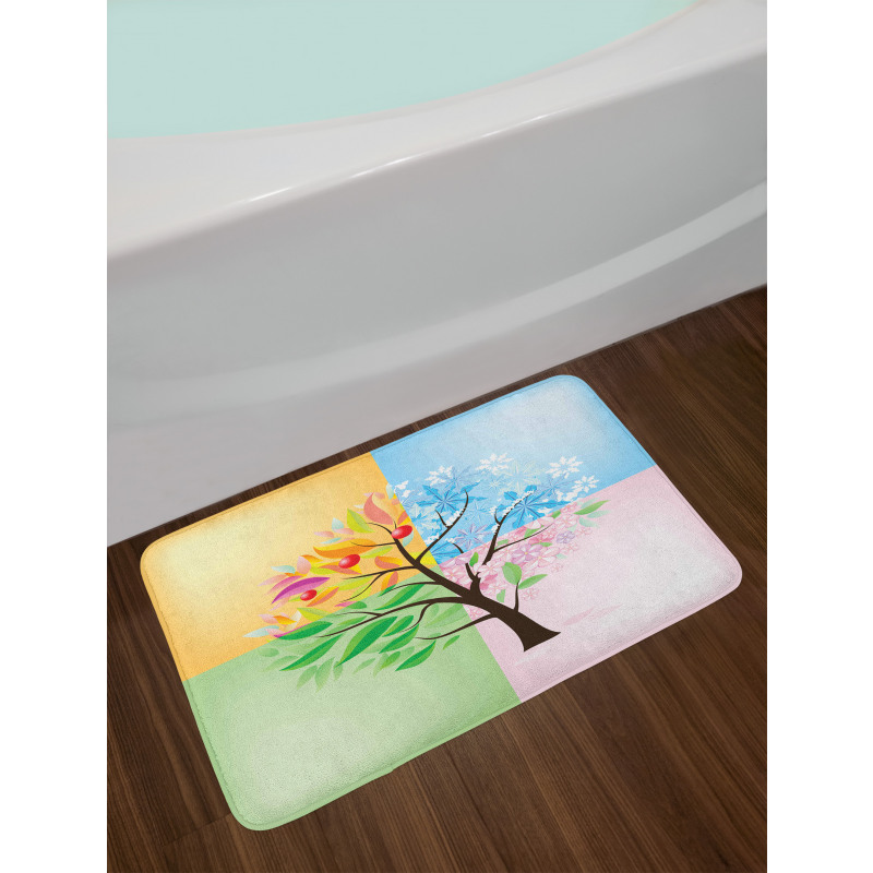 4 Seasons Tree Environment Bath Mat