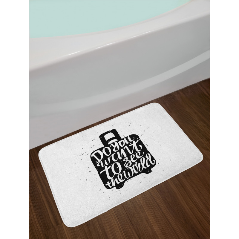 Do You Want to See the World Bath Mat