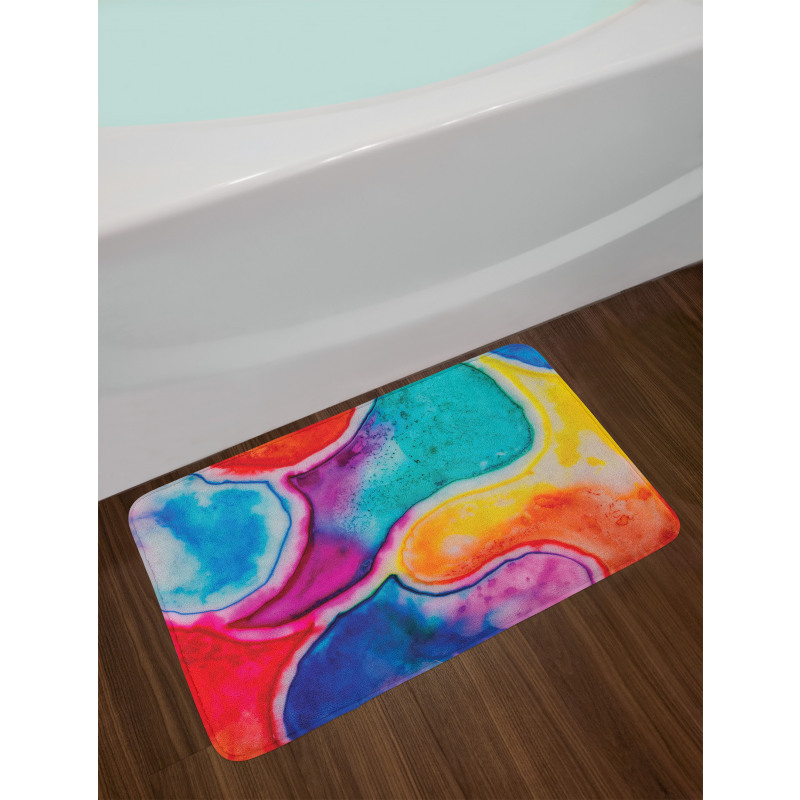 Different Watercolor Pools Bath Mat