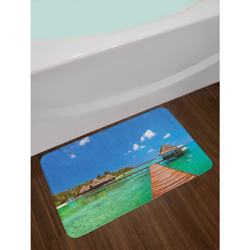 Maldives Island Jetty Bath Mat