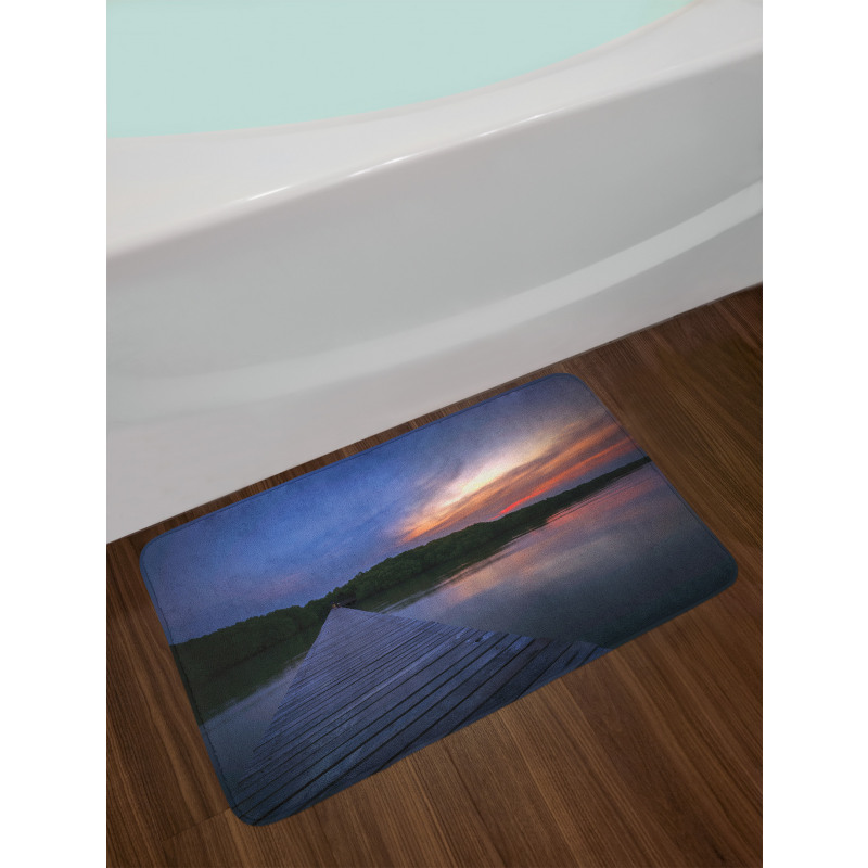 Sunset Scene Thailand Bath Mat