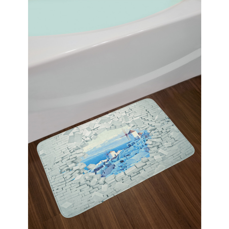 Breaking Wall Santorini Bath Mat