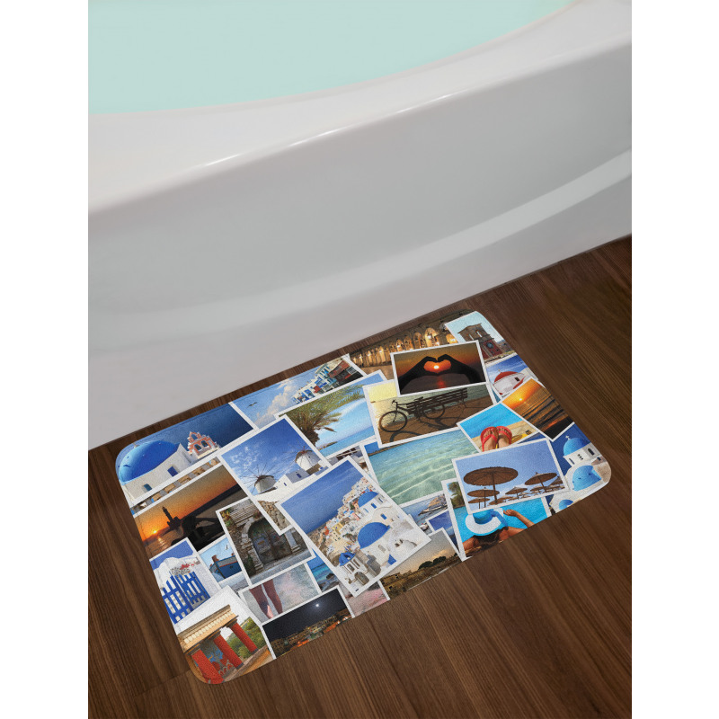 Summer Day Travel Memories Bath Mat