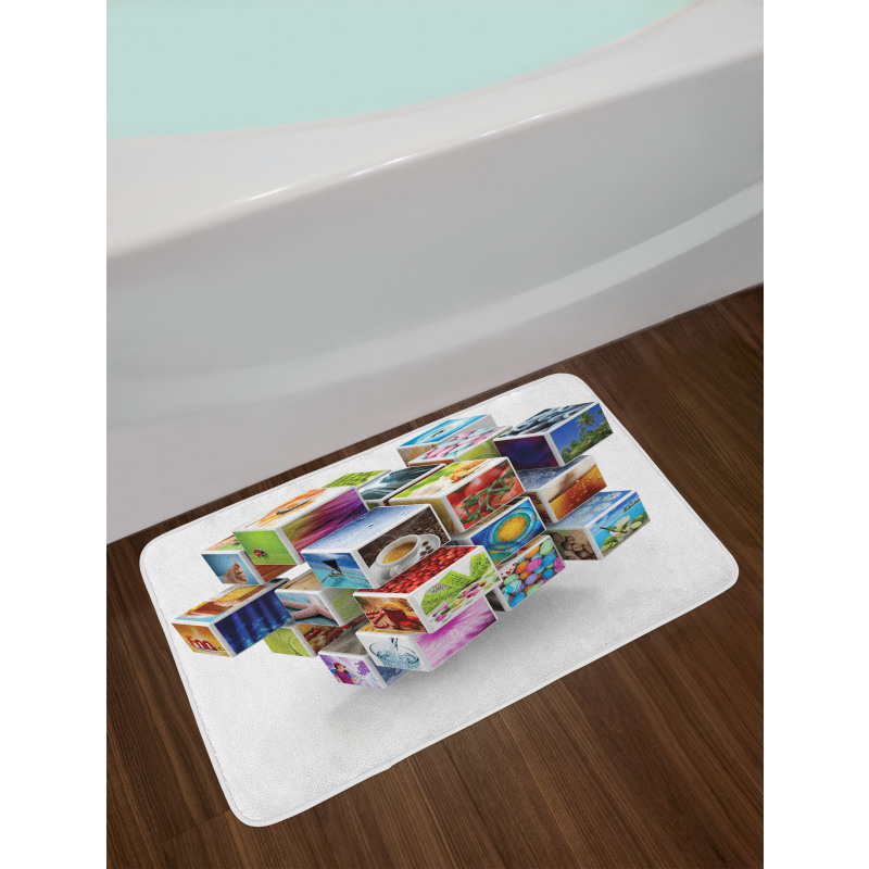 Colorful Life Style Photos Bath Mat