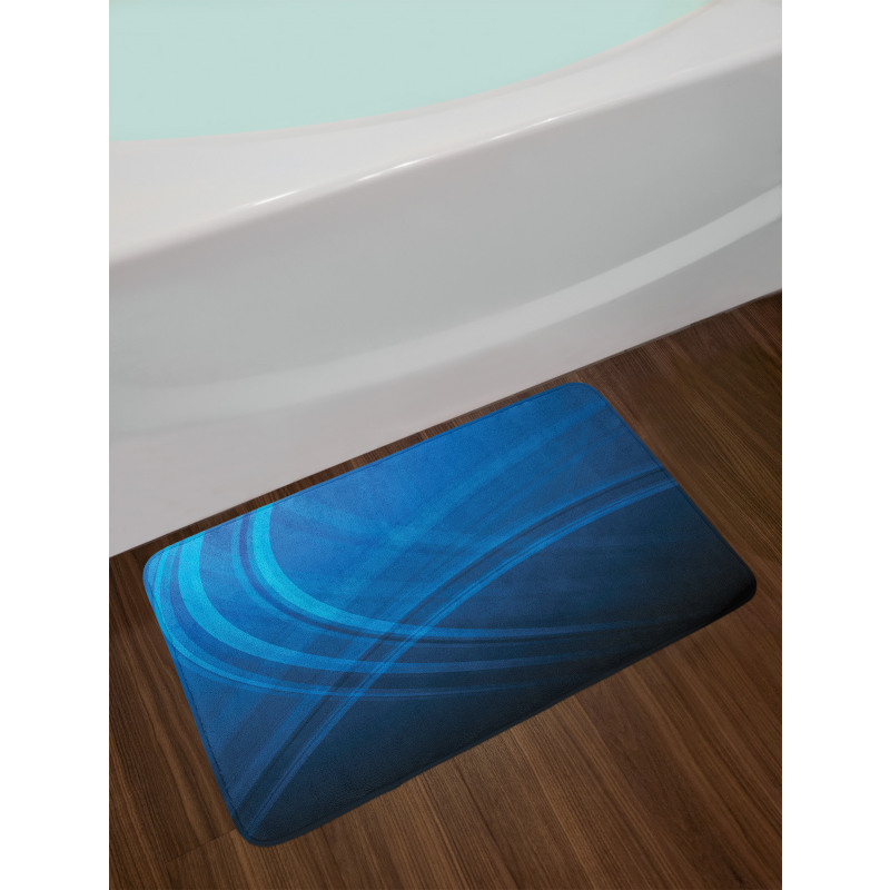 Ombre Style Abstract Backdrop Bath Mat