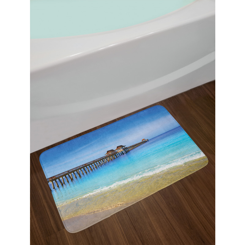 Florida Beach Sunny Day Ocean Bath Mat