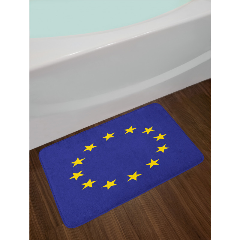 Simple European Union Flag Bath Mat