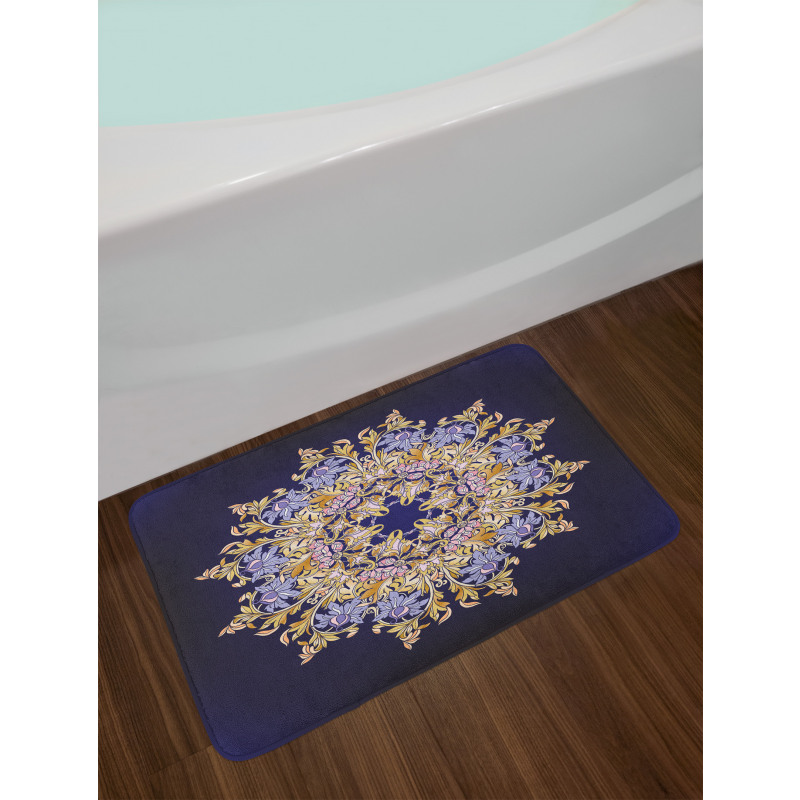 Vintage Floral Rococo Style Bath Mat