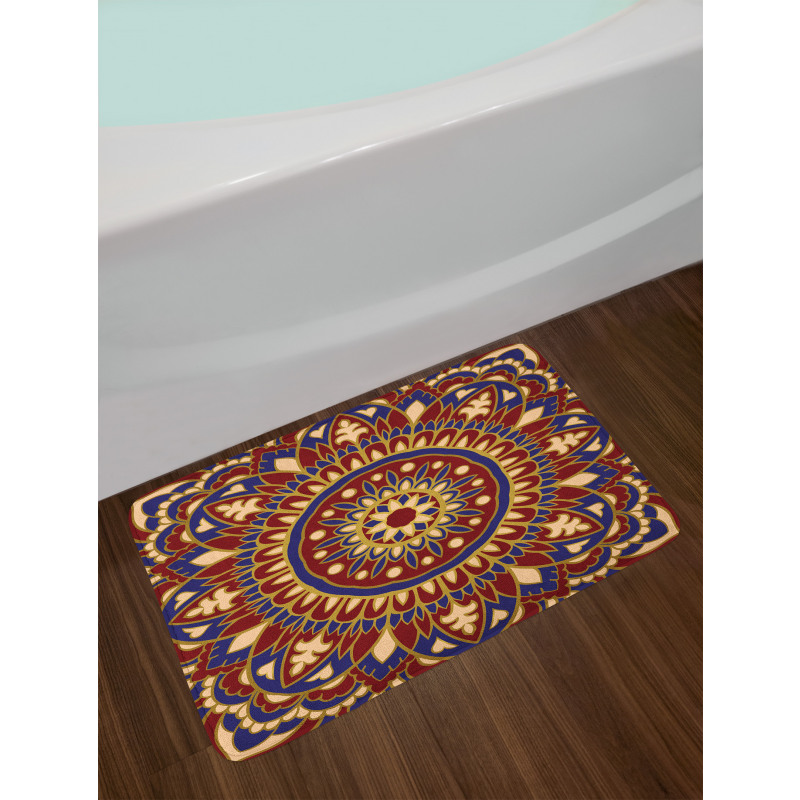 Oriental Tile Inspired Look Bath Mat